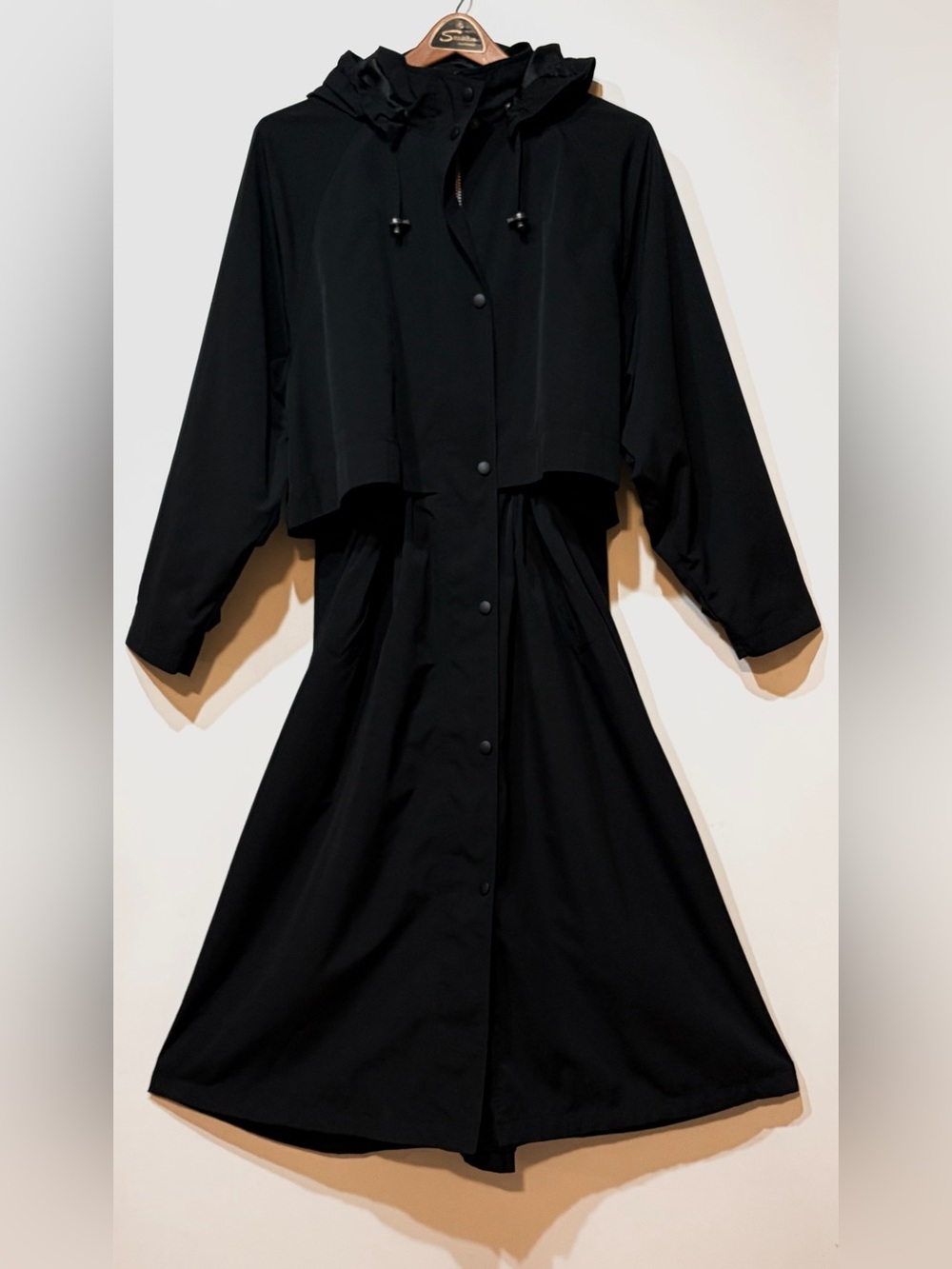 Vintage 90s- 🖤 L.L. Bean Longline Utility Rain ☔️🌧️ Coat Trench Women's 2X